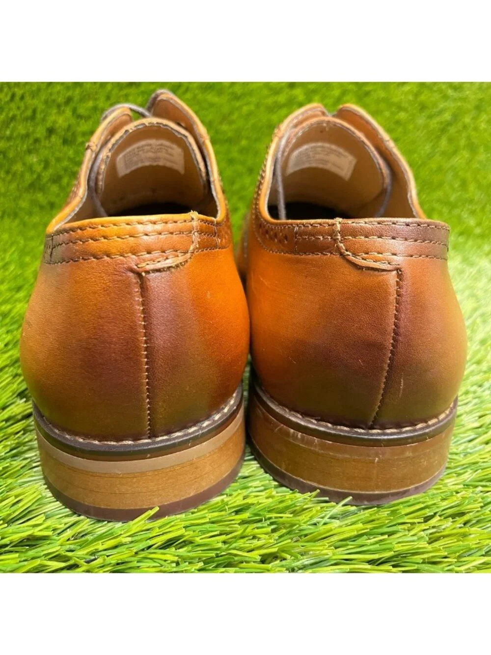 La Milano Lorenzo Mens Size 10.5 Brown Casual Classic Cap Toe Oxford Dress Shoes
